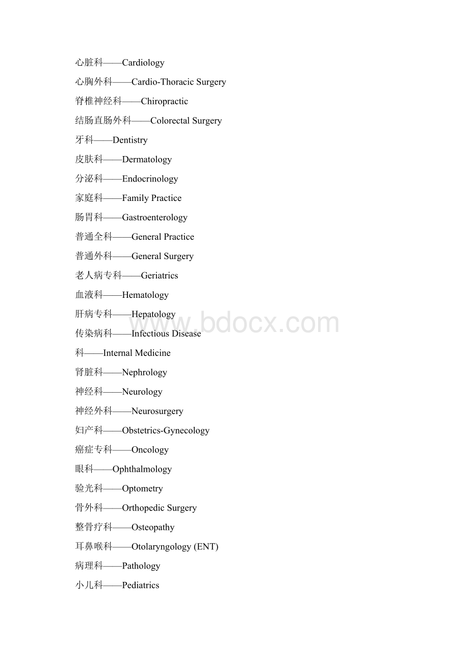 医院各科室中英文对照.docx_第2页