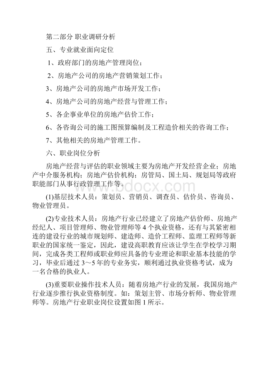 职业教育房地产经营与评估专业人才培养方案评估用Word格式.docx_第3页