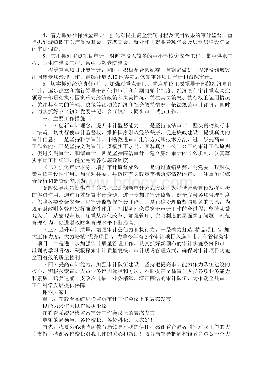 审计工作会议表态发言.docx_第2页