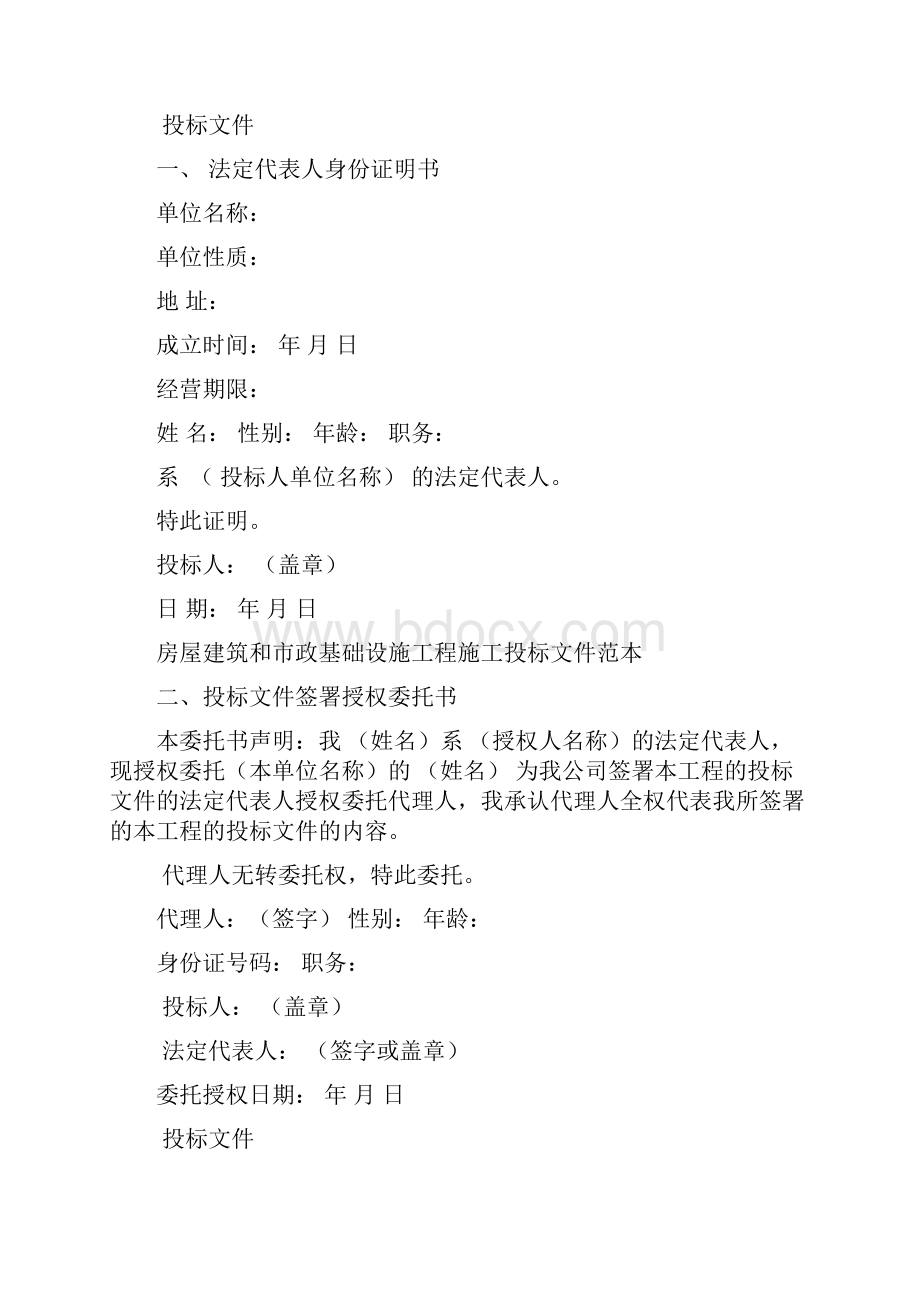 正式投标标书文件范本Word格式.docx_第2页