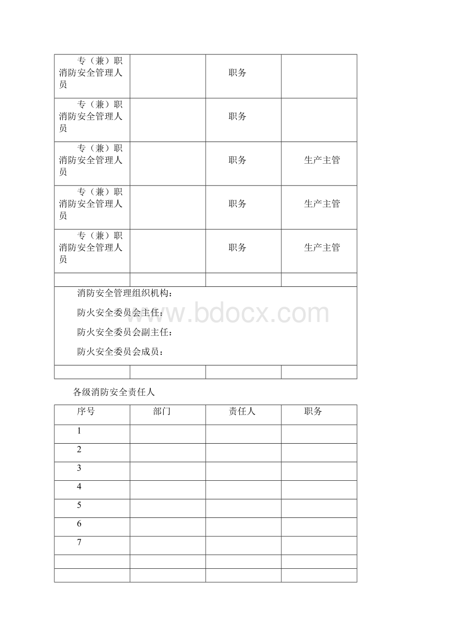 消防安全管理消防系统维护保养表格最新版Word文档格式.docx_第3页