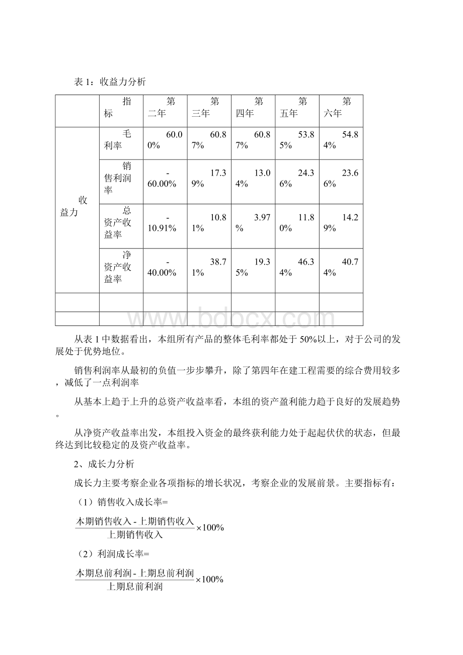 沙盘实验报告财务分析.docx_第2页