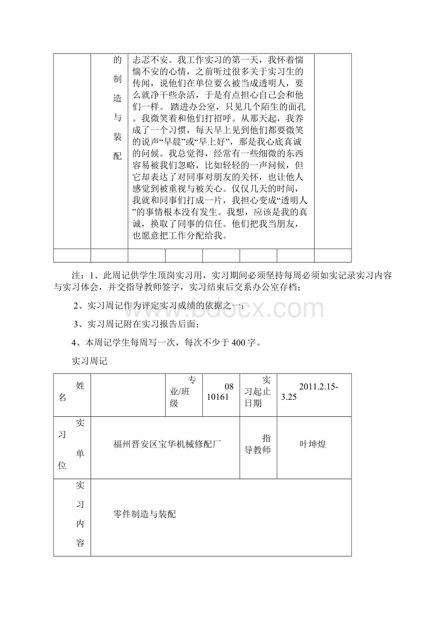 机械专业毕业实习周记.docx_第2页