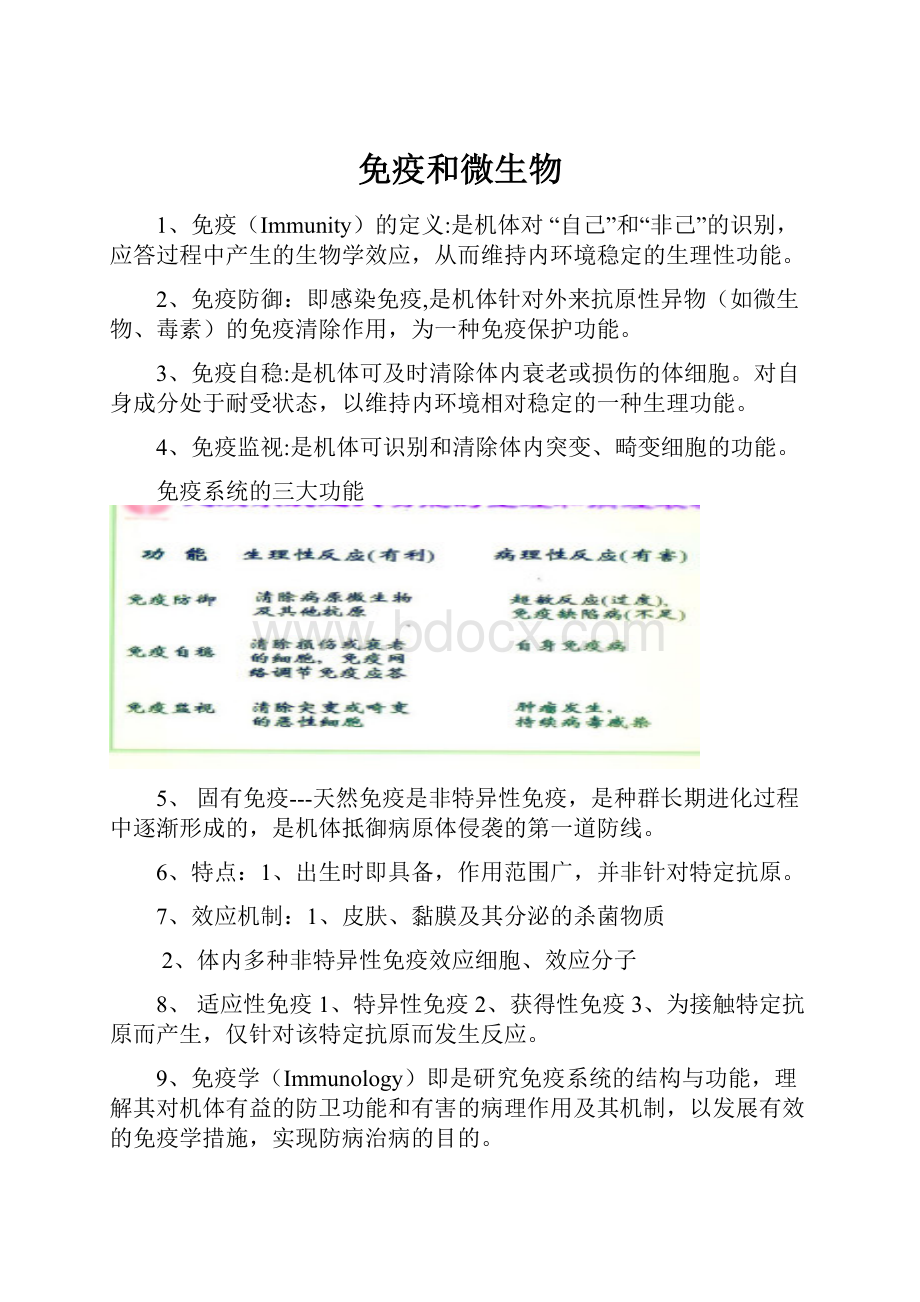 免疫和微生物Word文档格式.docx