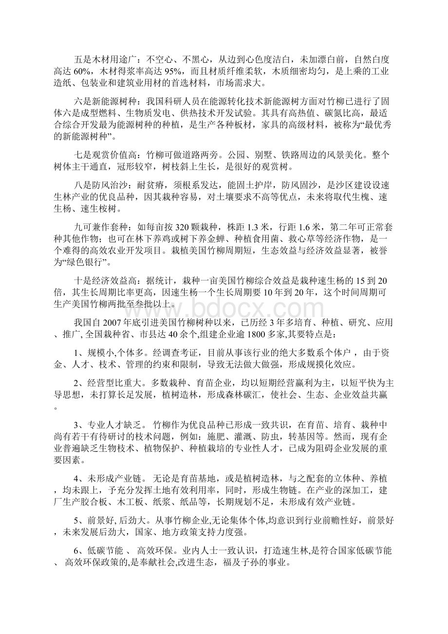 速生竹柳种植可行性报告Word文档下载推荐.docx_第3页