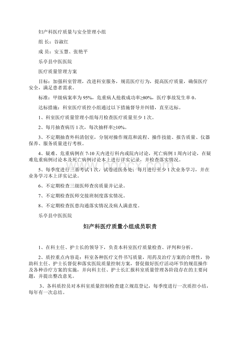 妇产科医疗质量持续改进记录.docx_第3页