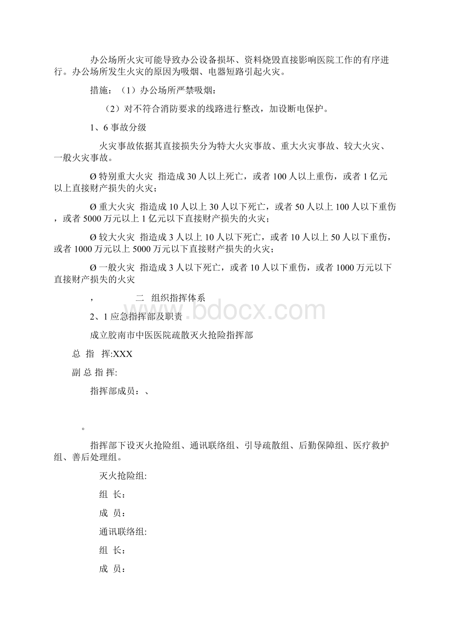 某某医院火灾事故专项应急预案Word下载.docx_第2页