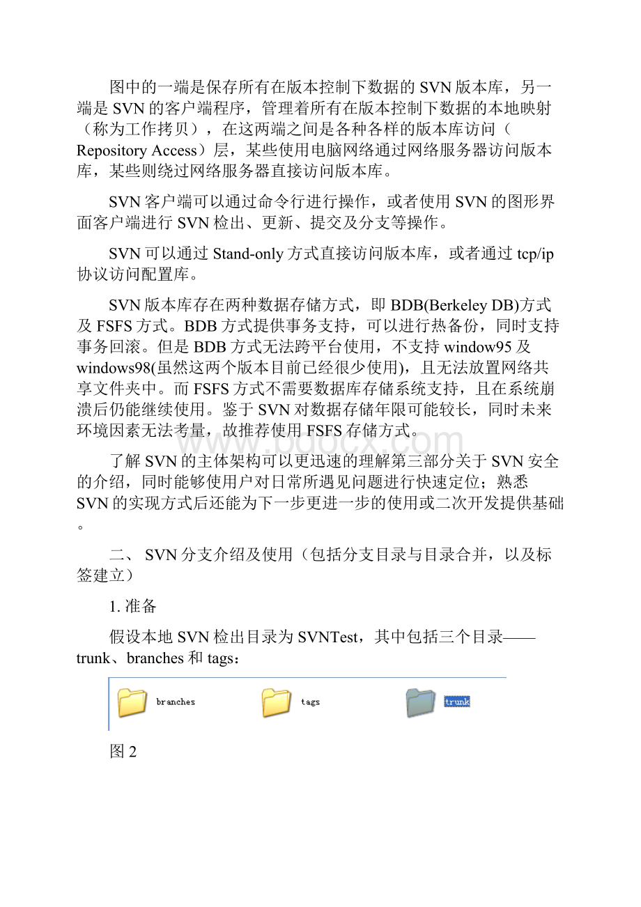 SVN架构组件及版本控制使用指南Word下载.docx_第3页