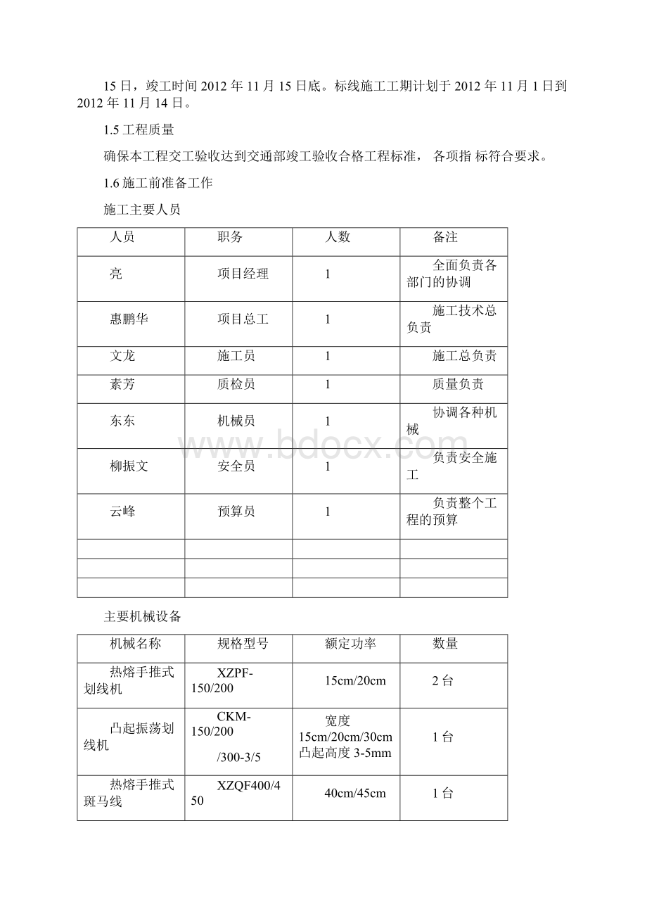 道路标线施工组织设计方案.docx_第2页