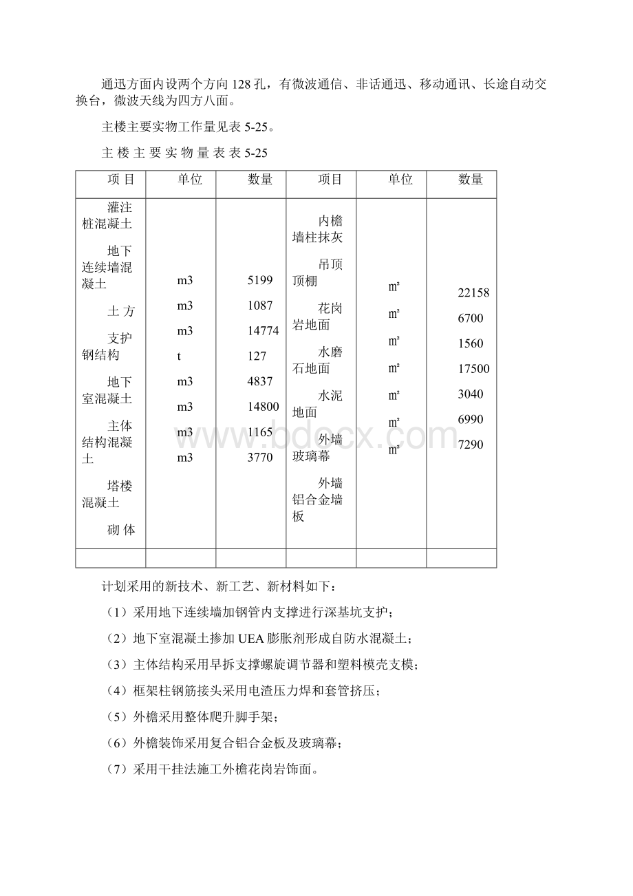 框筒结构电信大厦工程施工组织设计方案范例.docx_第2页