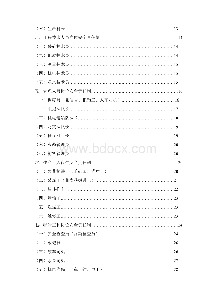 泮水煤矿安全生产责任制修订版.docx_第2页