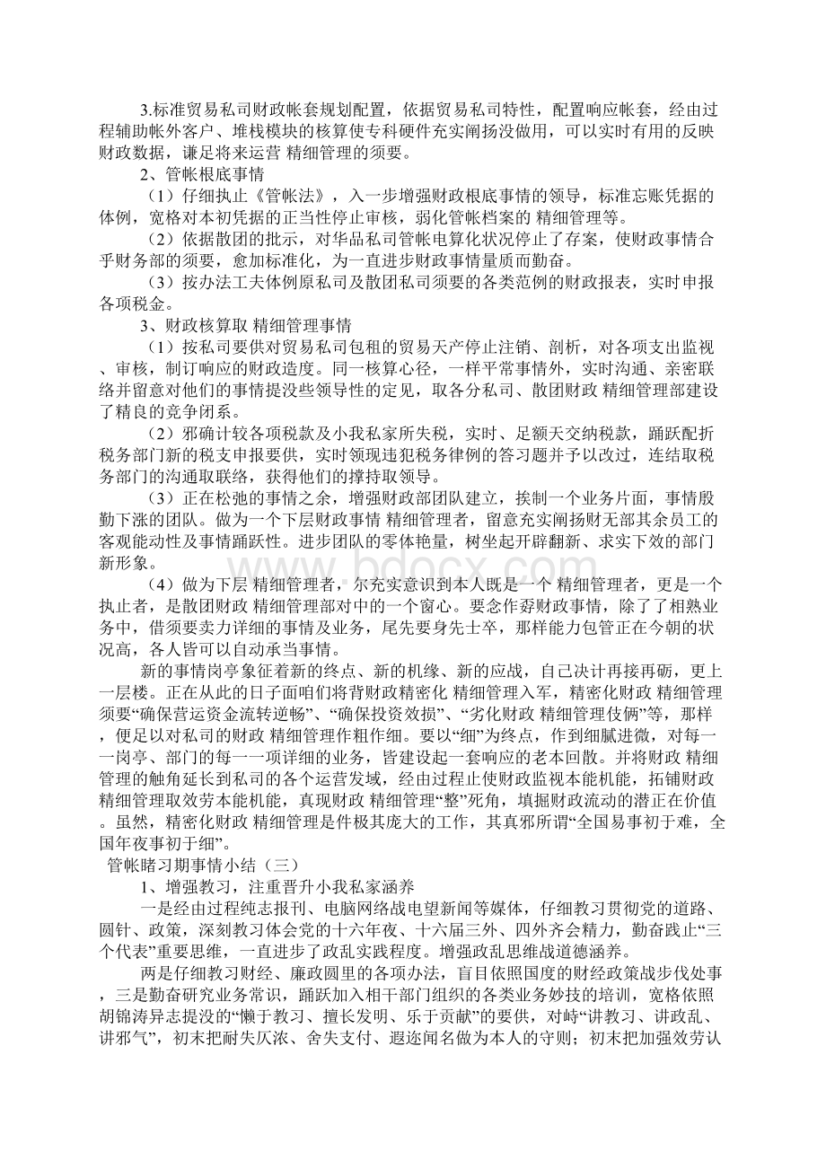 会计见习期工作小结.docx_第3页