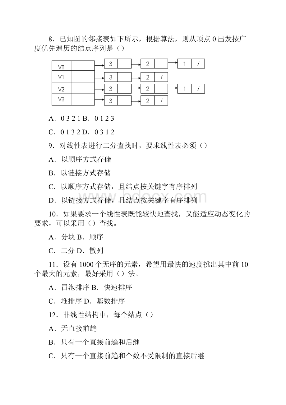 吉林省计算机专升本考试历年真题.docx_第3页