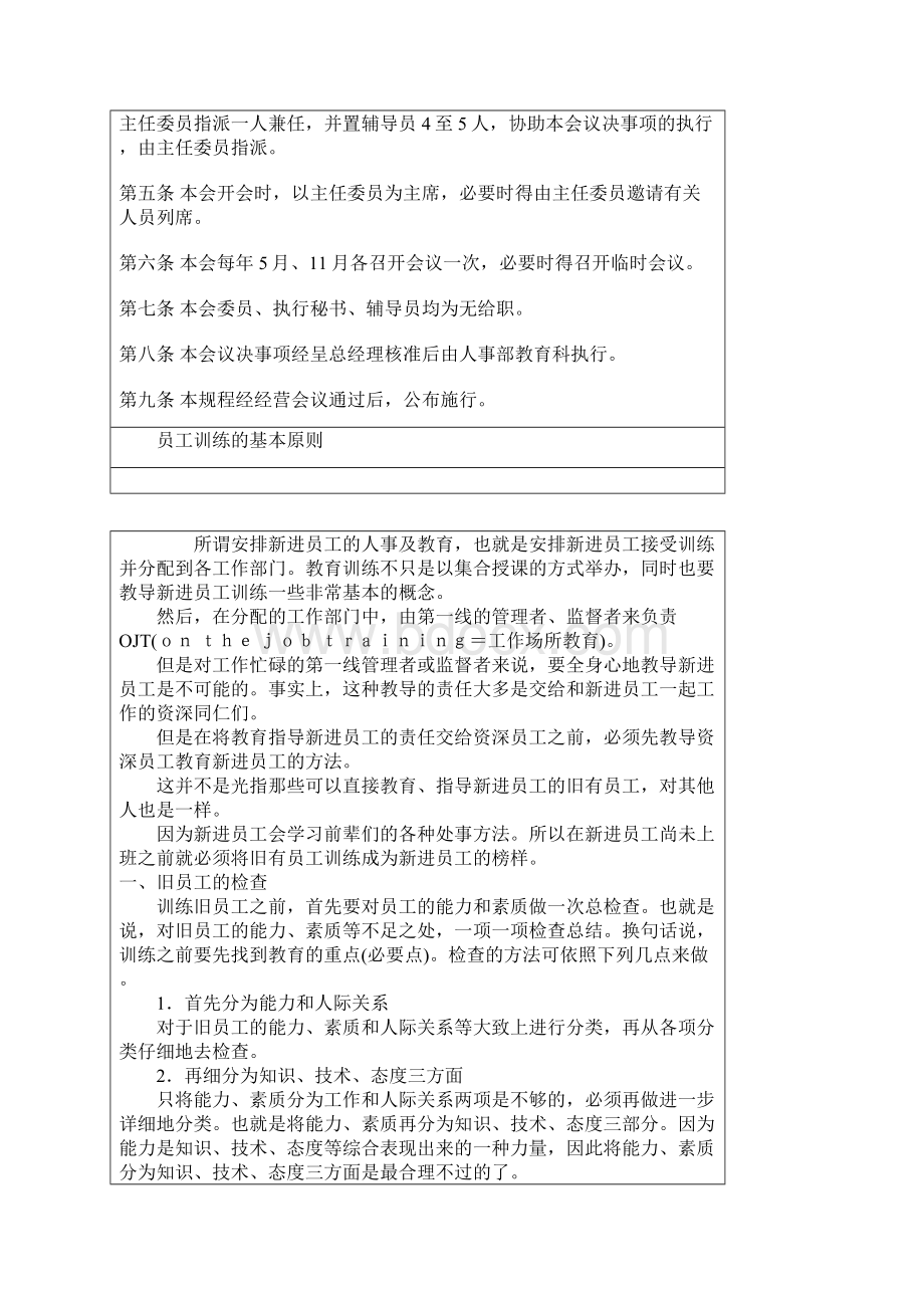 培训体系企业员工培训与教育管理办法Word文件下载.docx_第3页