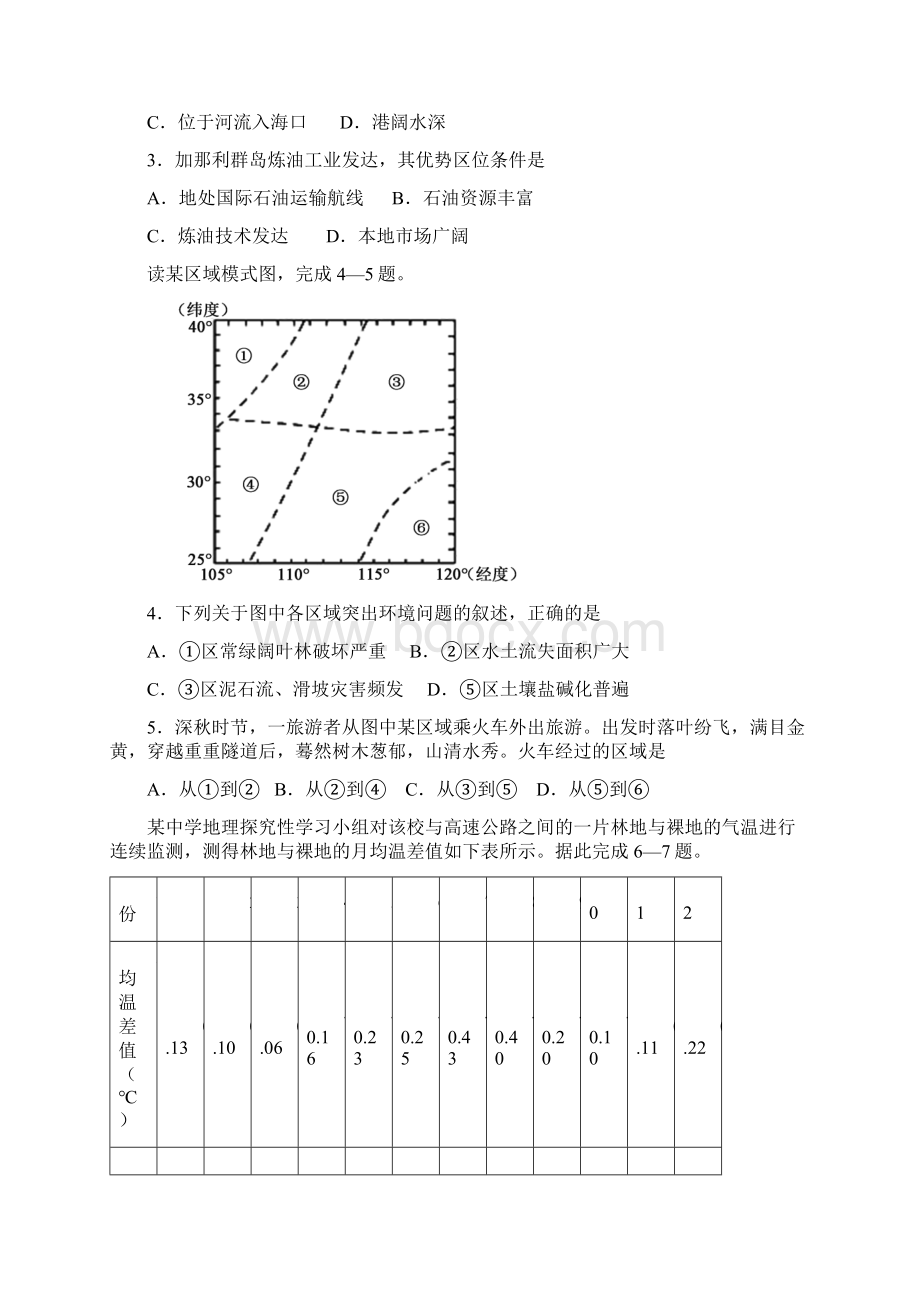 段考模拟君之学年高二地理上学期期中原创模拟卷02 Word版含答案.docx_第2页