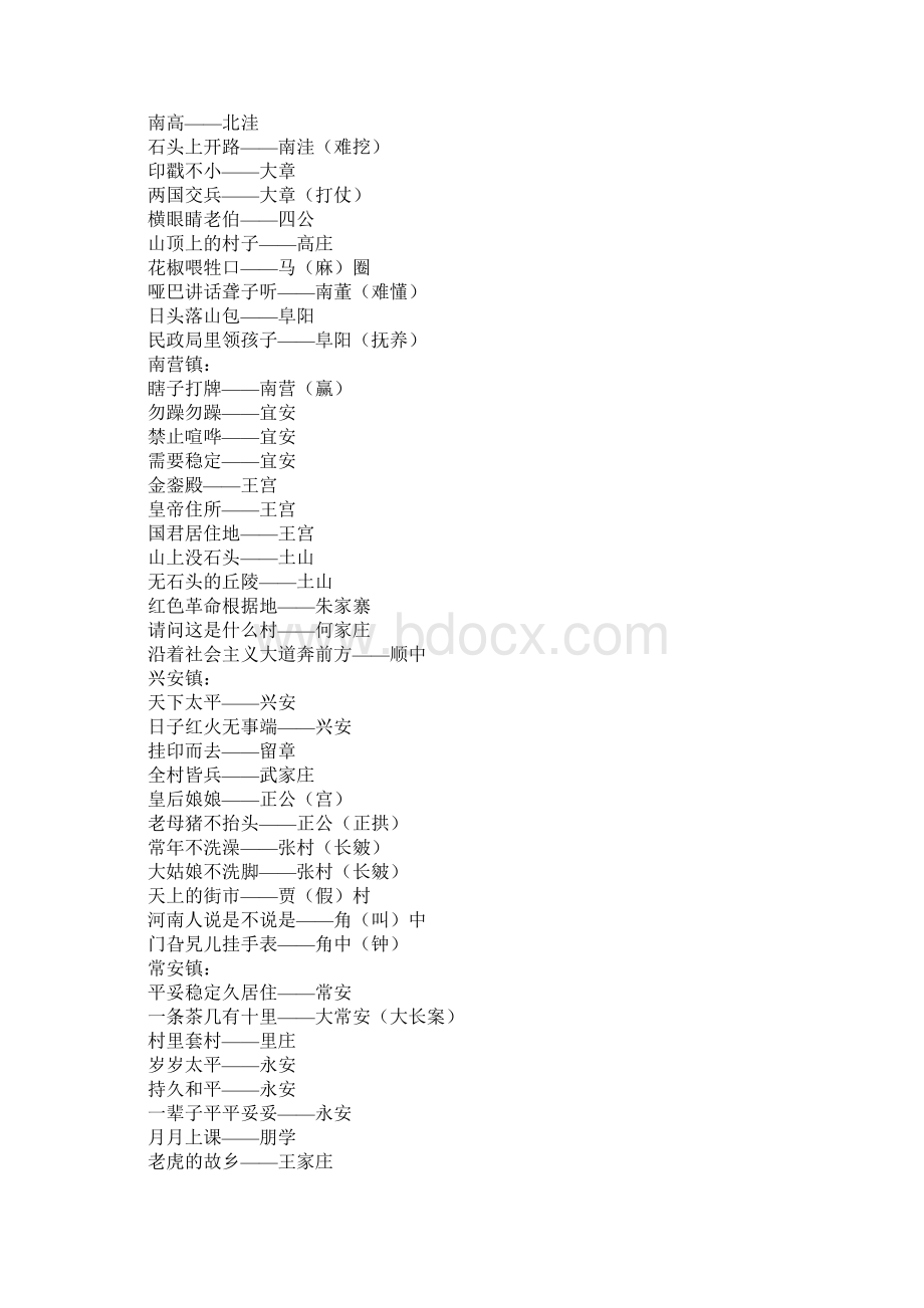 藁城歇后语大全Word文档格式.docx_第2页