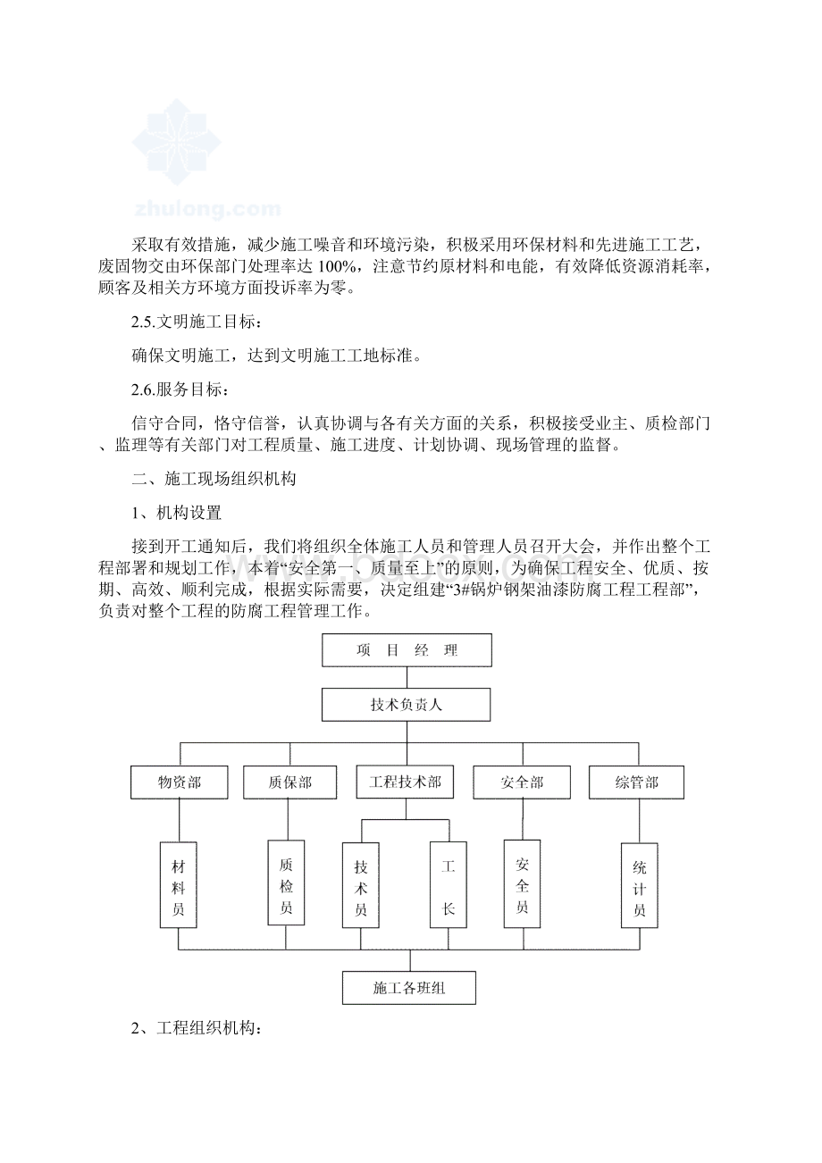 锅炉钢架防腐施工专业技术方案.docx_第2页