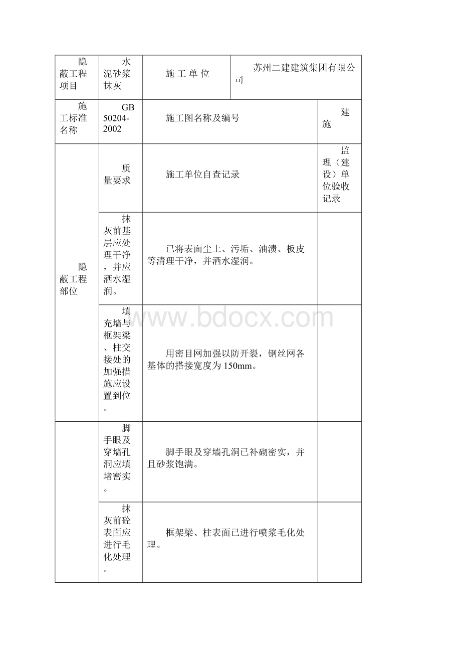 抹灰隐蔽工程验收记录统表文档格式.docx_第3页