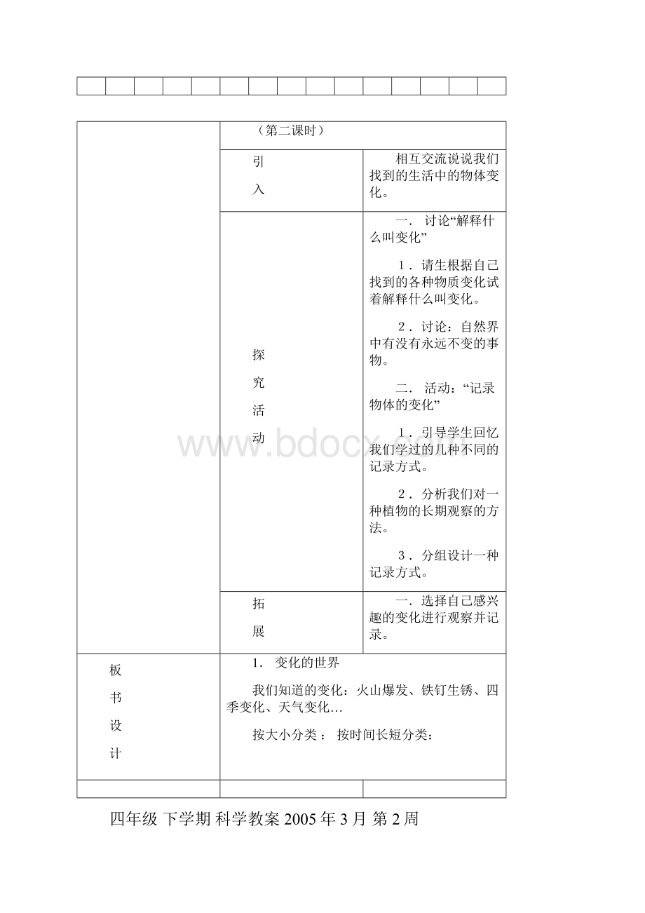 河北人民教育出版社小学四年级下册科学教案.docx_第3页