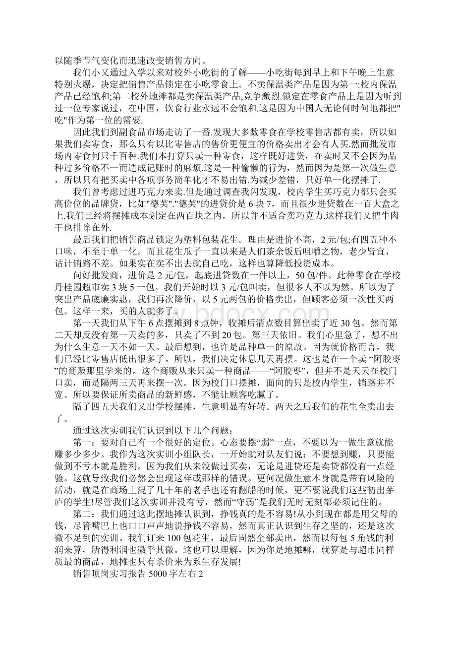 销售顶岗实习报告5000字左右Word格式.docx_第2页