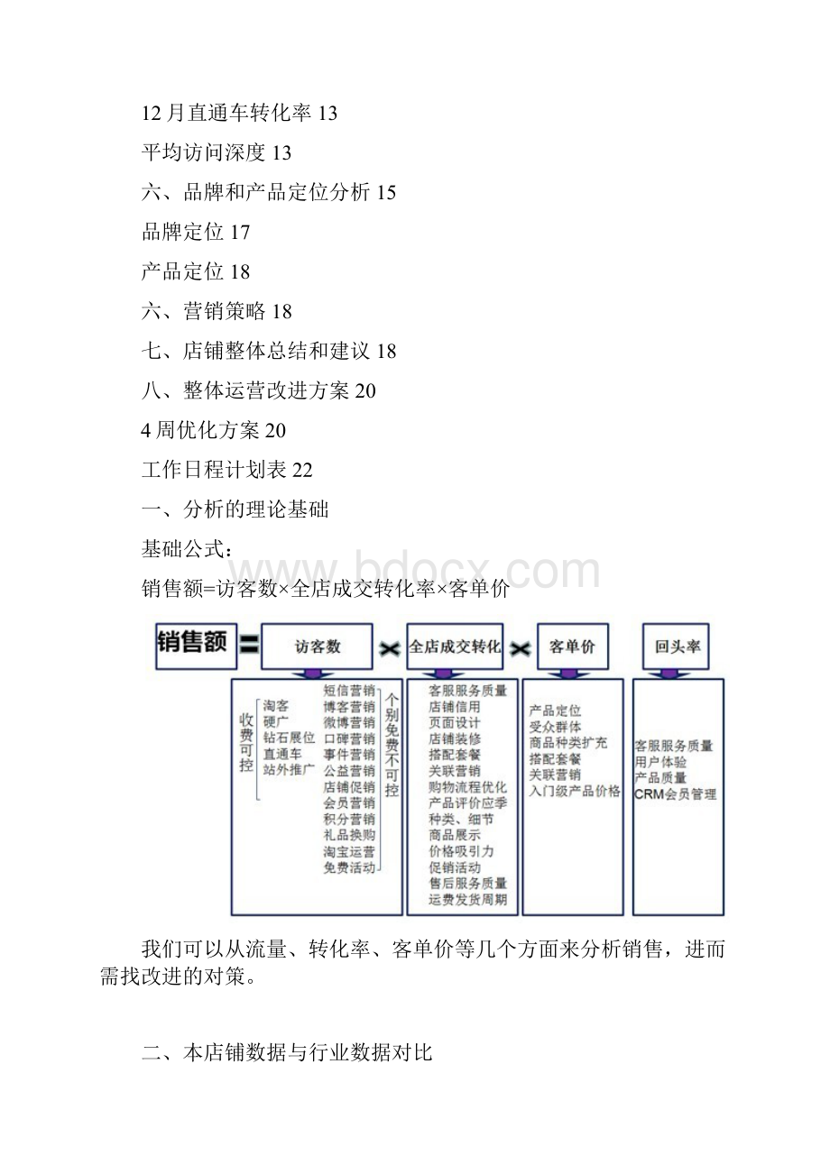 天猫商城淘宝店铺深度诊断 运营计划方案Word格式.docx_第2页