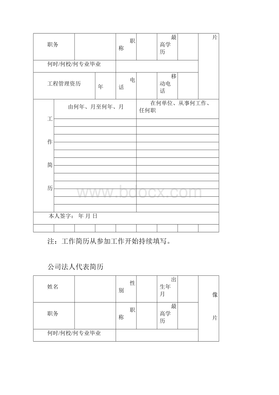 住宅室内装饰装修企业资质申请表样本.docx_第3页