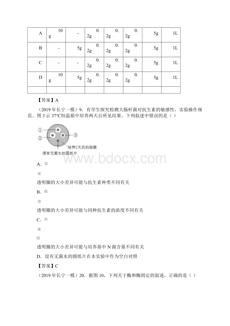 上海市高中生物一模专题汇编生物工程技术教师版.docx_第3页