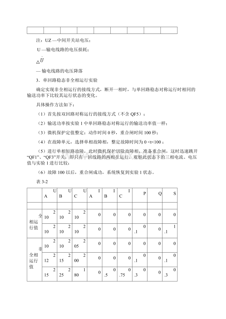 电力系统及自动化综合实验报告Word文档下载推荐.docx_第3页