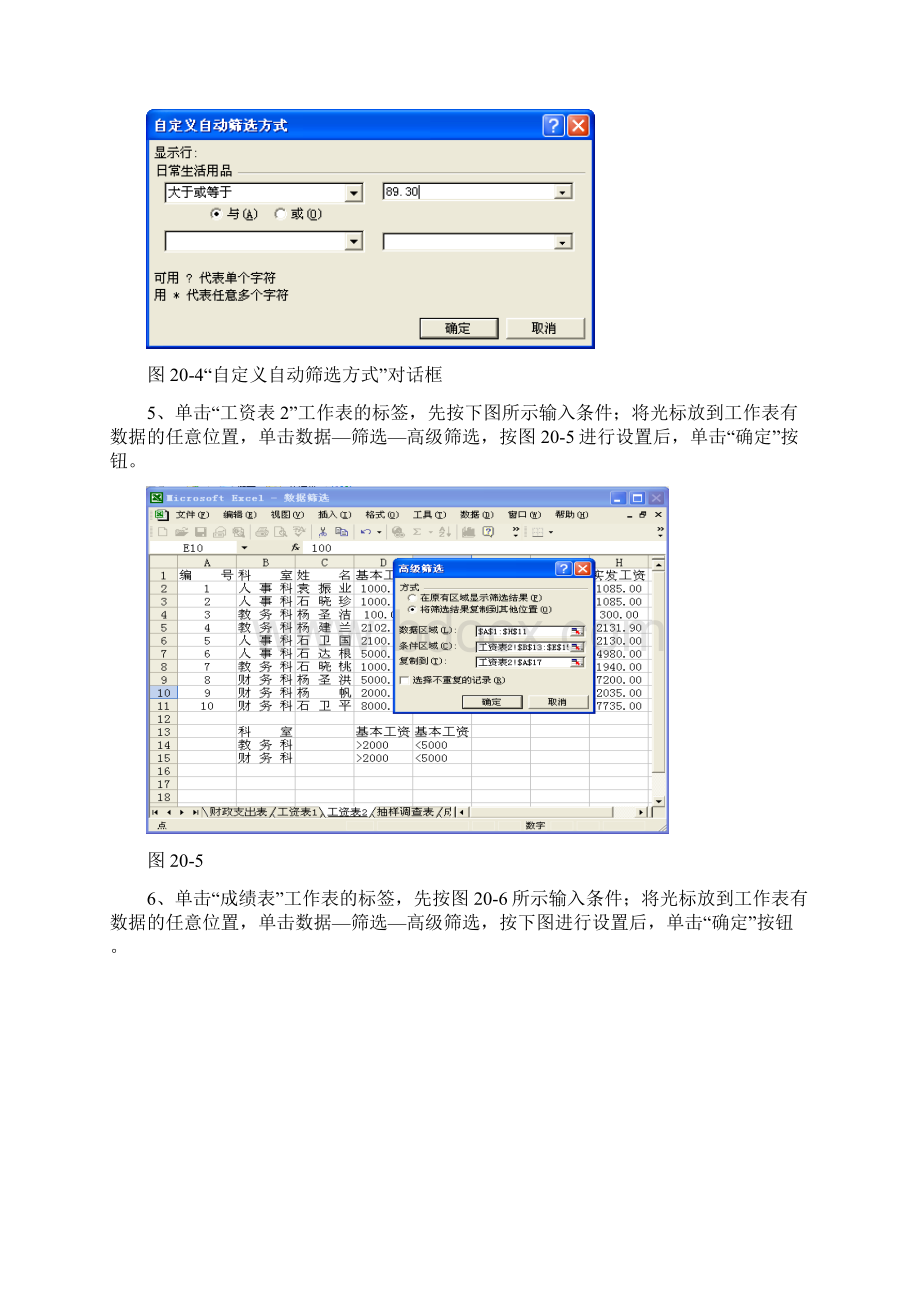 实训二十Excel 的数据处理.docx_第3页