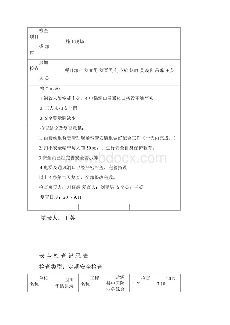 安全检查资料收集表样式规范.docx_第2页