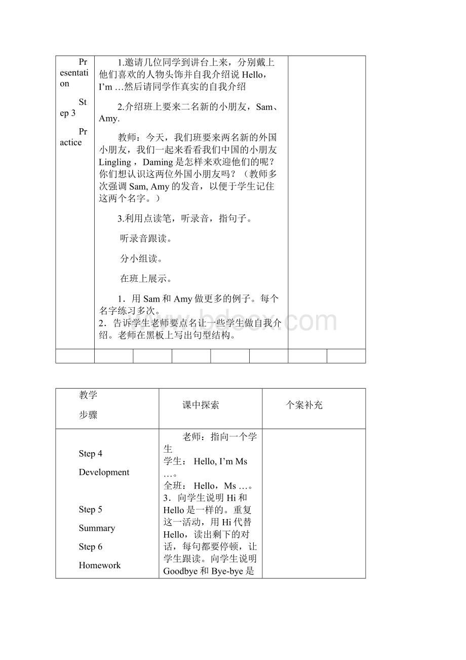 最新外研版三起点新版新标准英语第一册教案全册Word文档下载推荐.docx_第2页