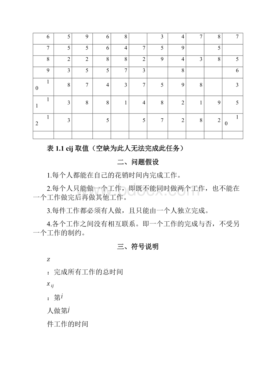 LINGO线性规划数学建模论文工作人员的最优时间分配问题的研究技能提升篇.docx_第2页