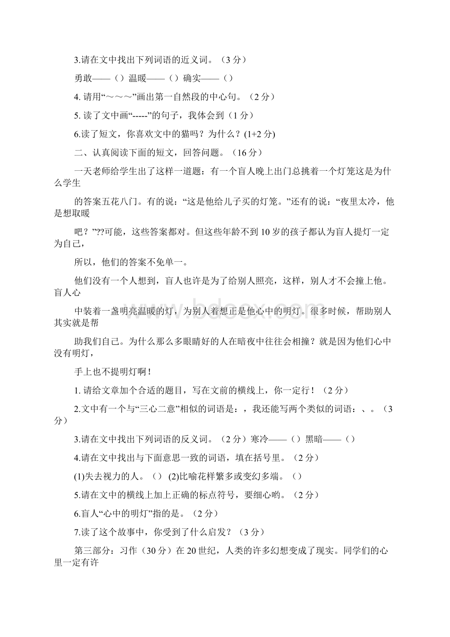 盲人提灯阅读答案文档格式.docx_第3页