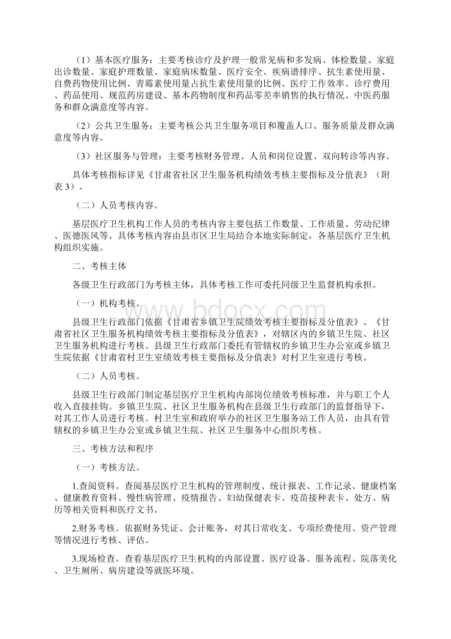 甘肃省基层医疗卫生机构绩效考核办法.docx_第2页