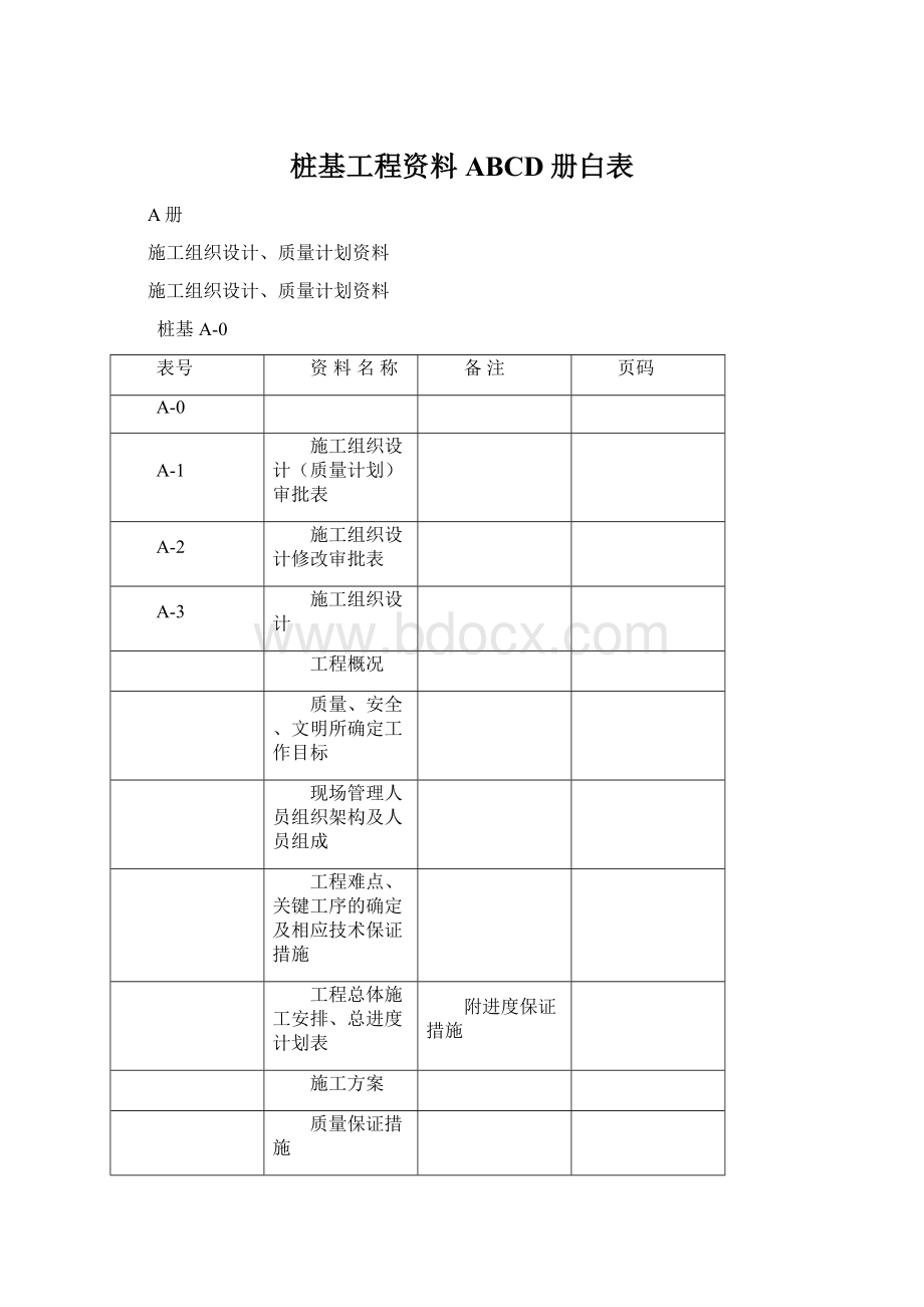 桩基工程资料ABCD册白表Word文档下载推荐.docx