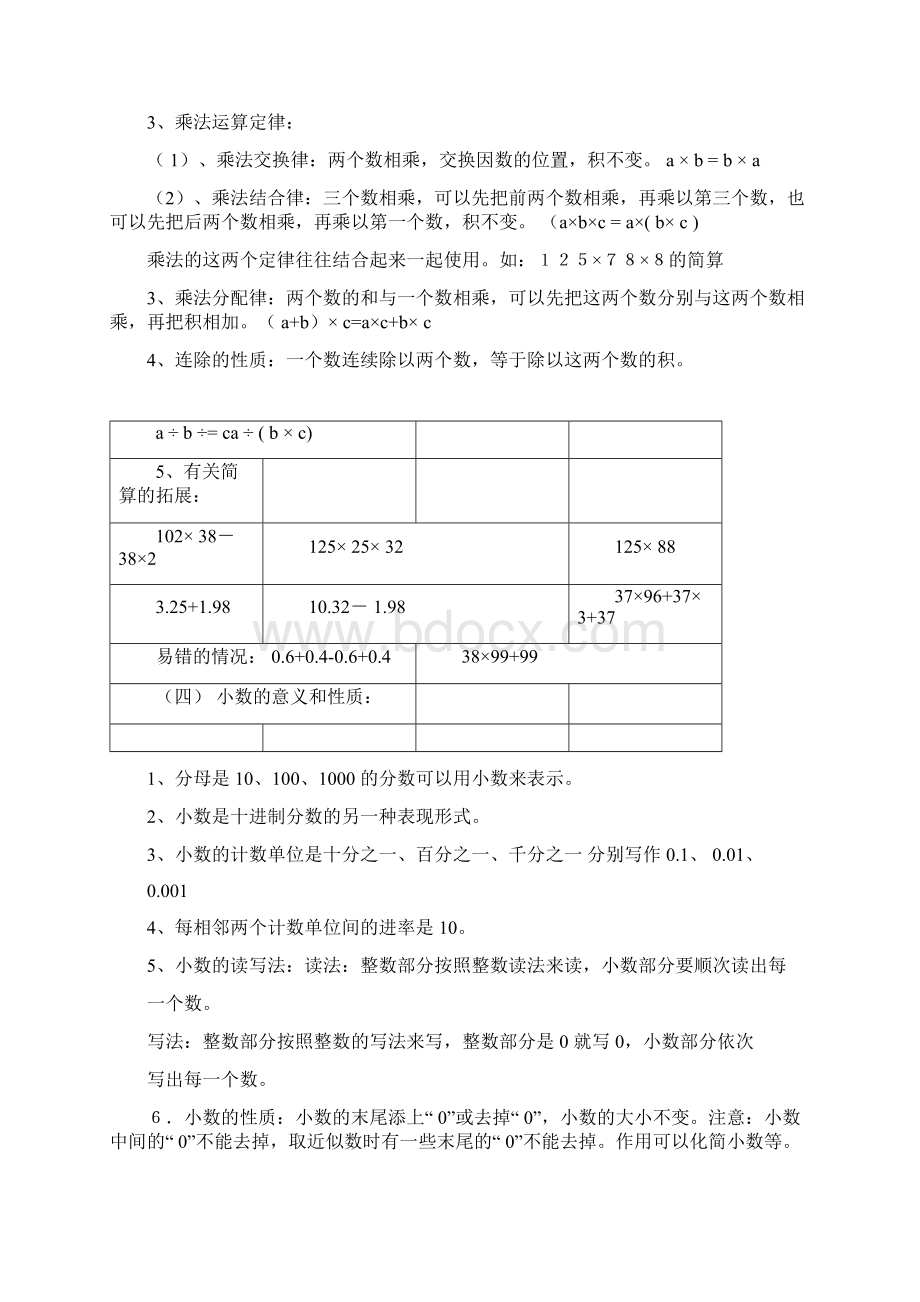 人教版四年级数学下册知识点及练习题0217125317.docx_第2页