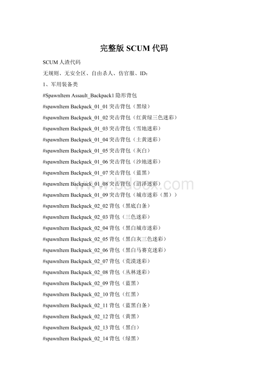 完整版SCUM代码Word下载.docx_第1页