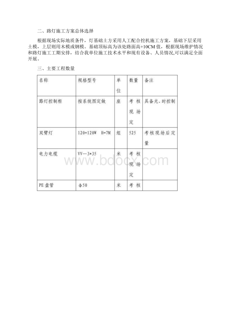 LED路灯工程施工方案精Word文档格式.docx_第2页