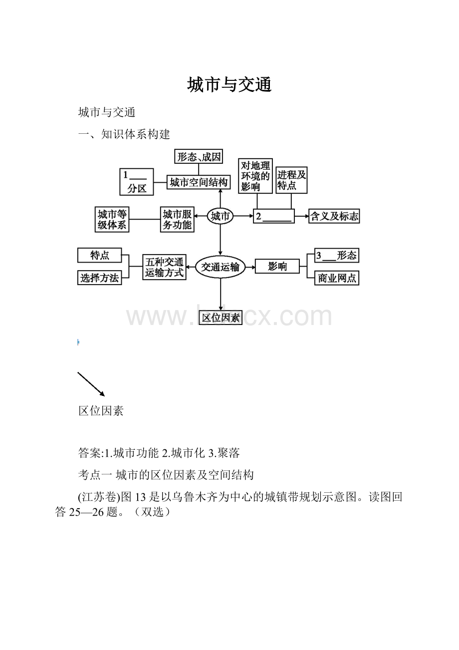 城市与交通Word文件下载.docx_第1页