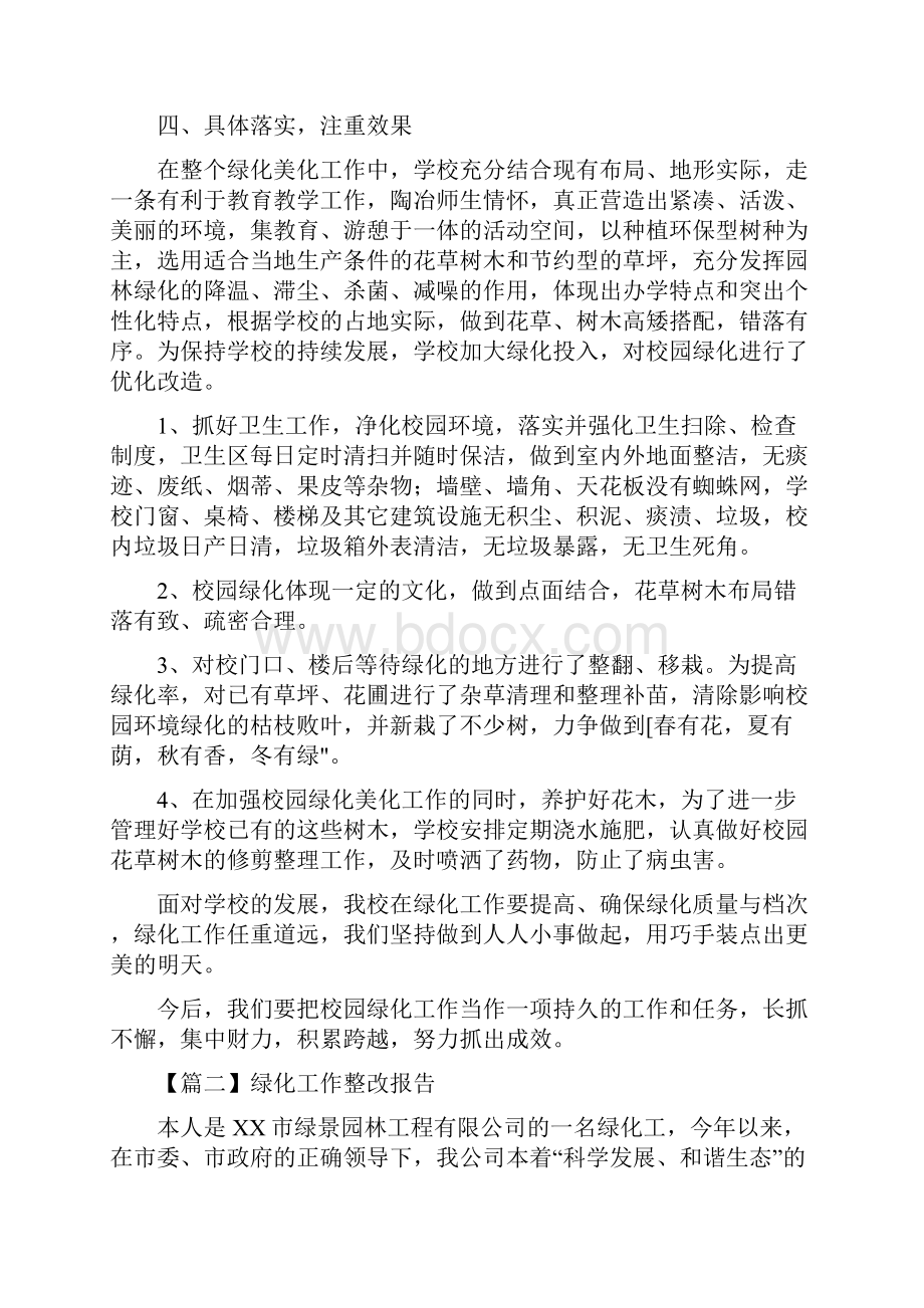 绿化工作整改报告优选.docx_第2页