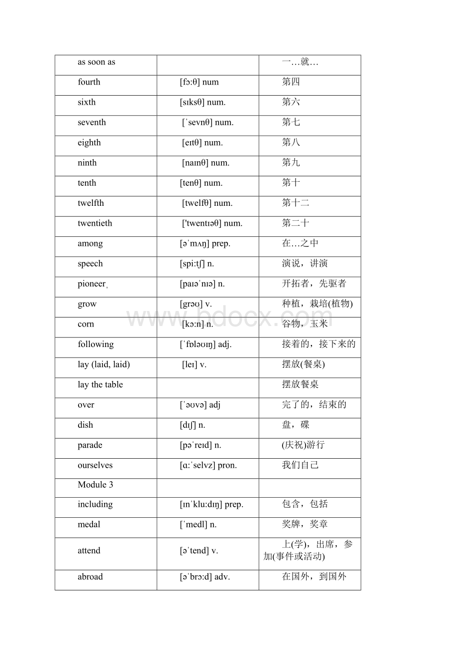 外研版九年级上英语单词.docx_第3页