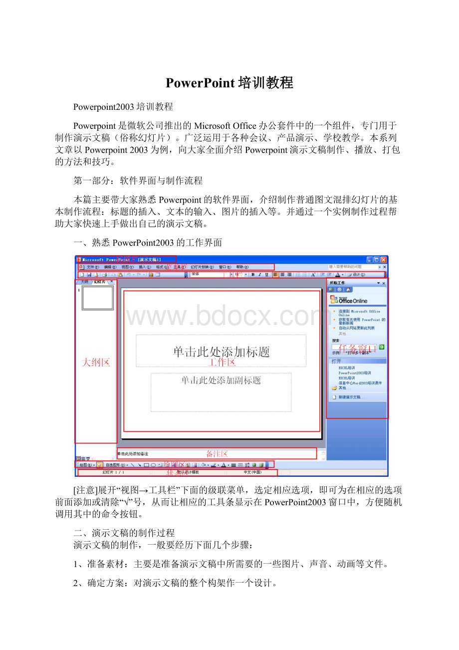 PowerPoint培训教程Word格式.docx