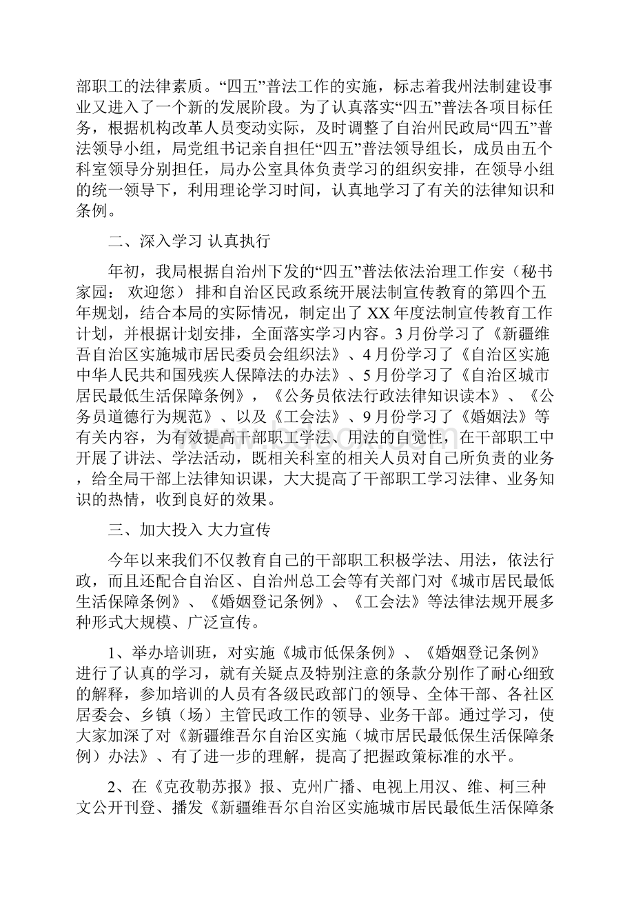 民政局工作总结模板4篇Word文档下载推荐.docx_第3页