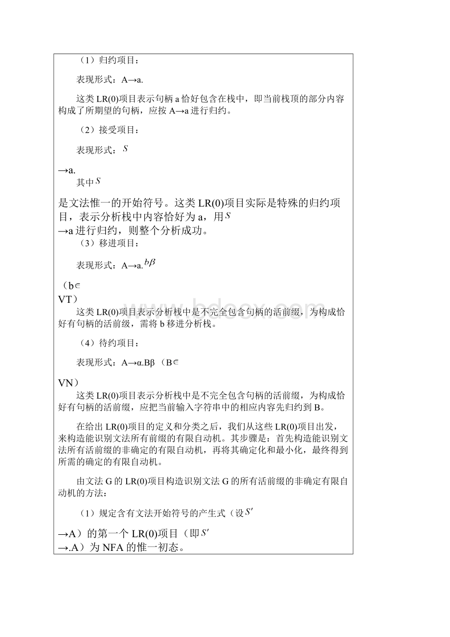 LR0文法分析报告Word格式.docx_第3页