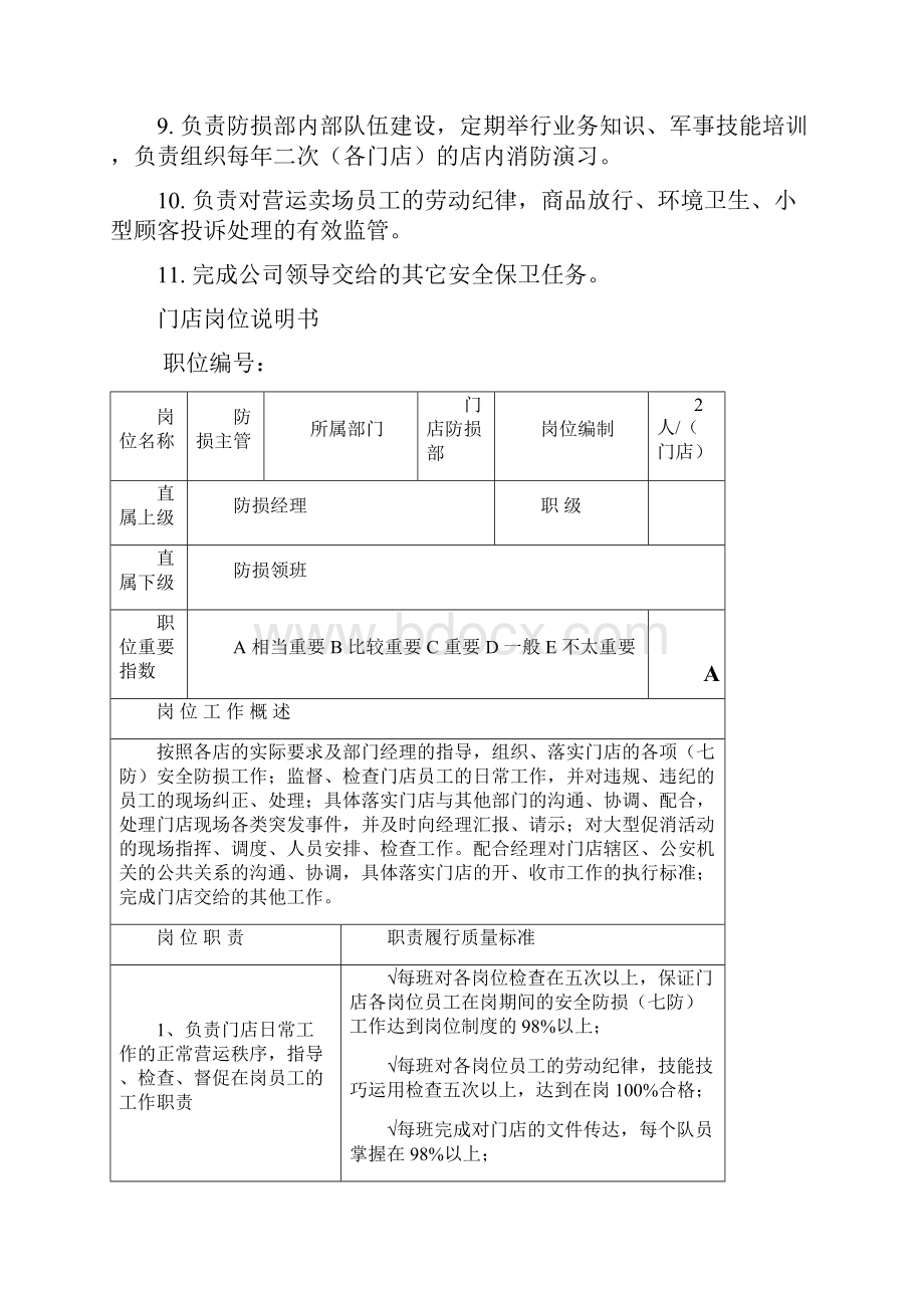 防损部岗位责任Word格式文档下载.docx_第2页