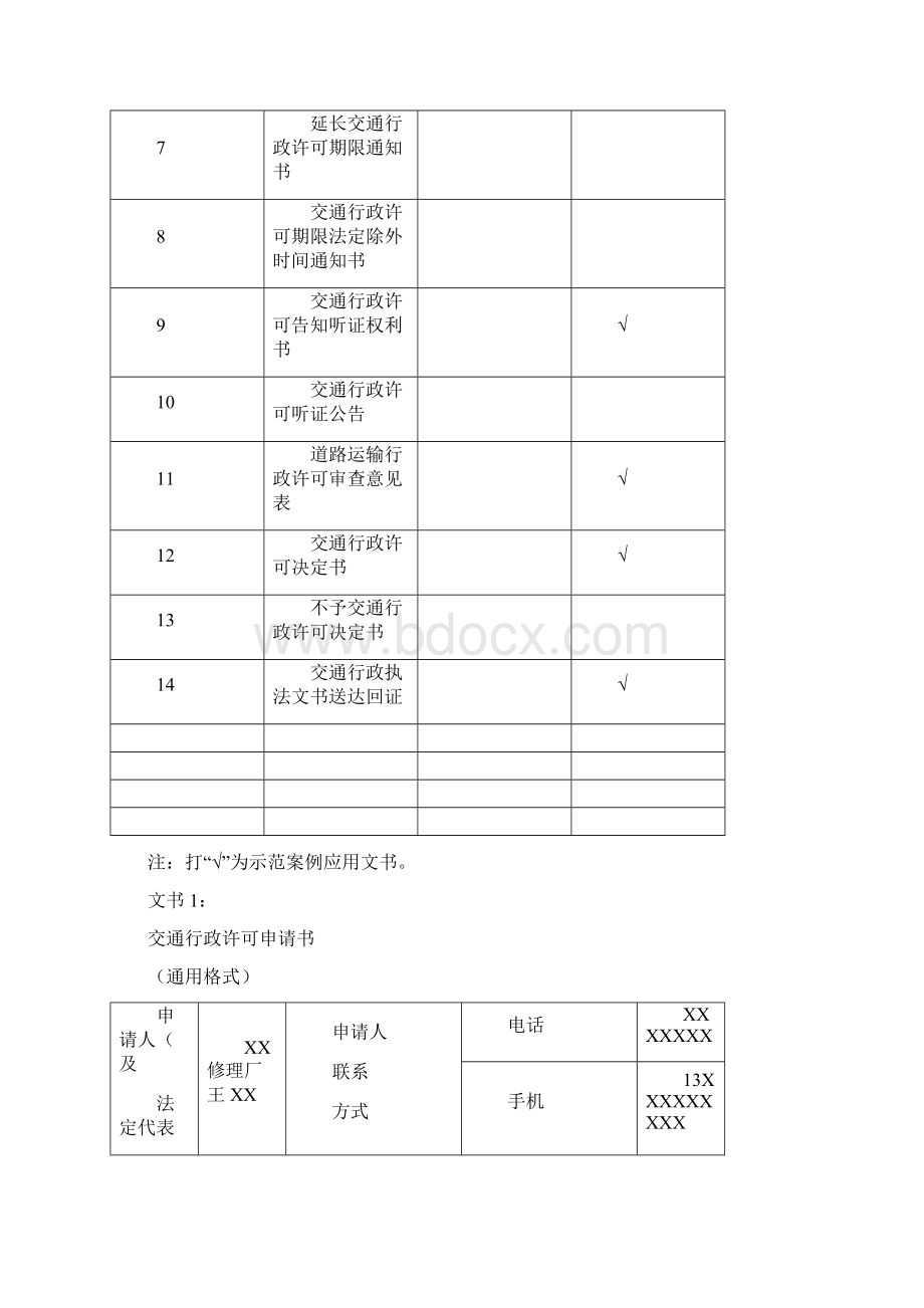 道路运输行政许可程序类文书Word下载.docx_第2页