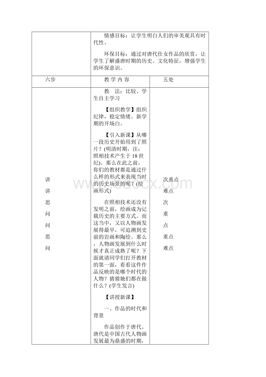 人美版七年级美术下册全册教案试题.docx_第2页