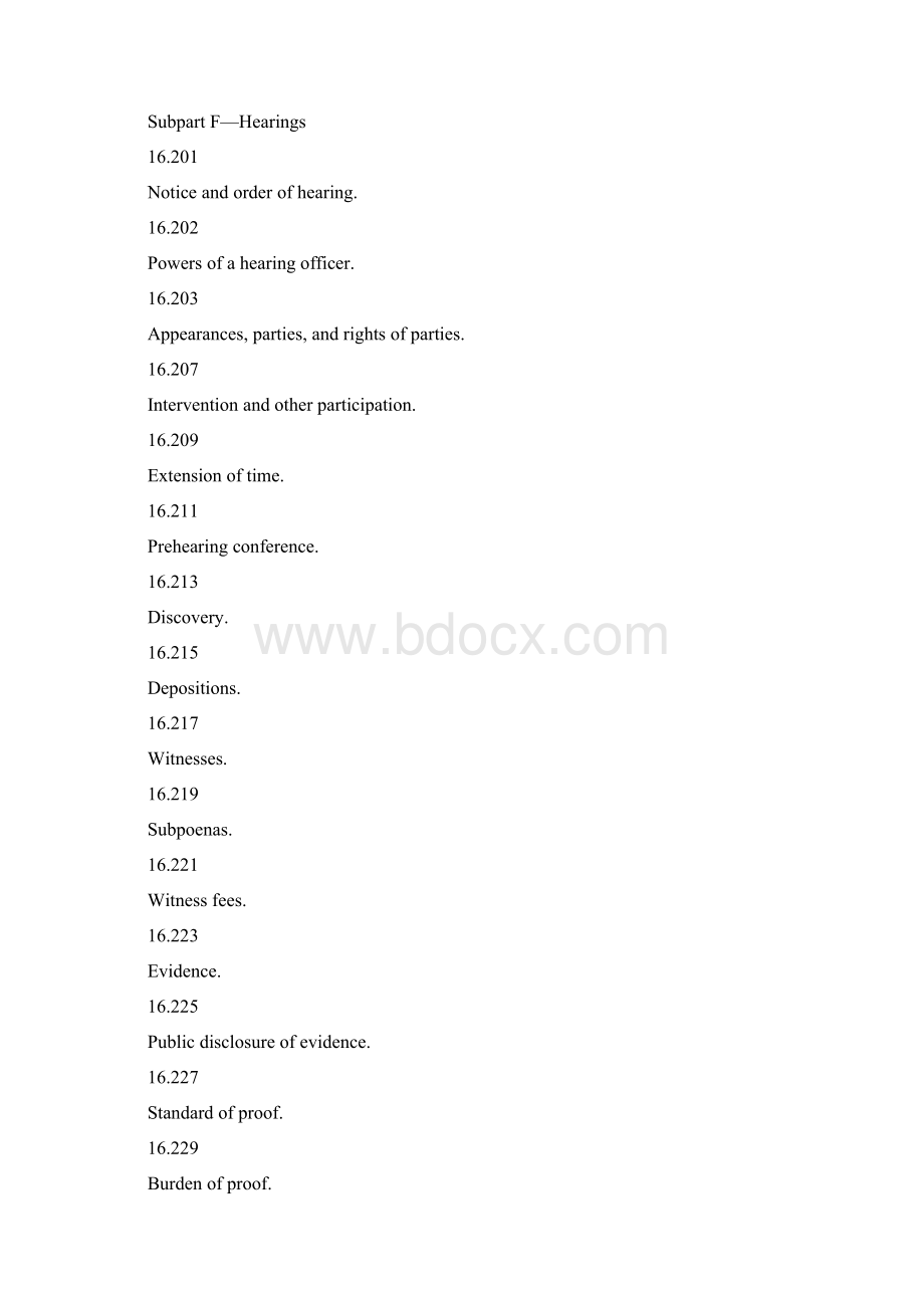 PART 16RULES OF PRACTICE FOR FEDERALLYASSISTED AIRPORT ENFORCEMENT PROCEEDINGS.docx_第3页