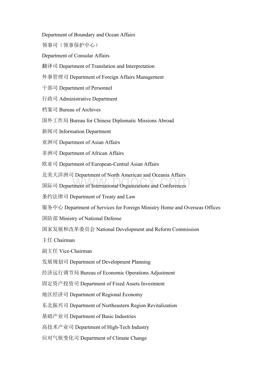 政府机构中英文名称对照.docx_第2页