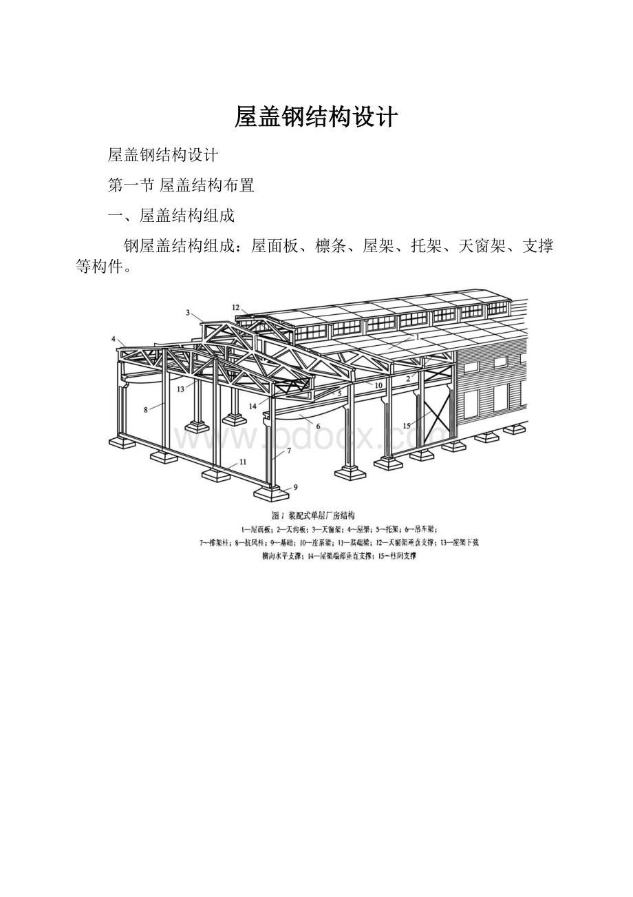 屋盖钢结构设计.docx_第1页